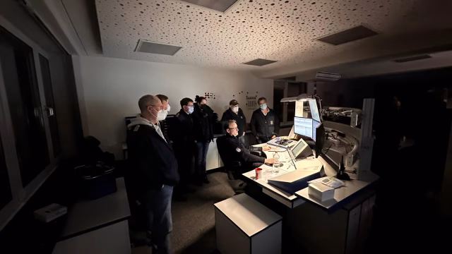 Feuerwehr Witzhave zu Besuch bei der IRLS in Bad Oldesloe